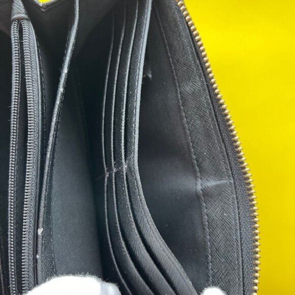 Fossil Keyper Coated Canvas Wristlet Wallet, Navy, Cream, Brown - Picture 14 of 16